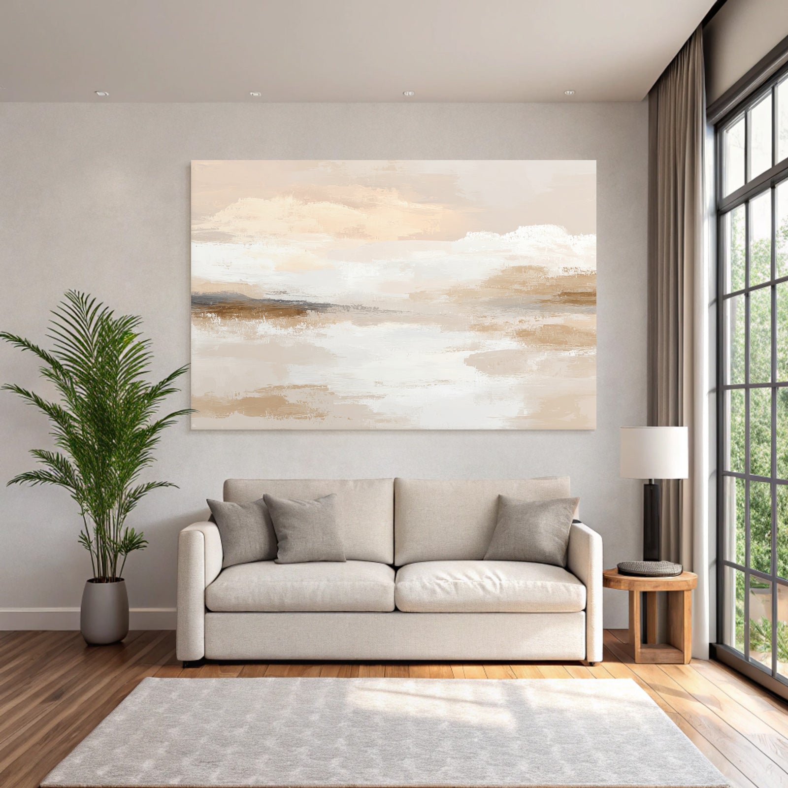 Sanftefarben Abstrakte Malerei Digitale Kunst Ruhige Atmosphaere