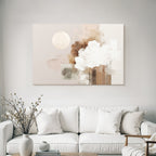 Sun And Clouds Abstract Representation Muted Colors