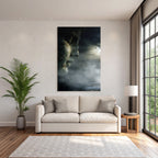 Dramatische Landlandschaft Mit Stein Face Und Antiker Architektur
