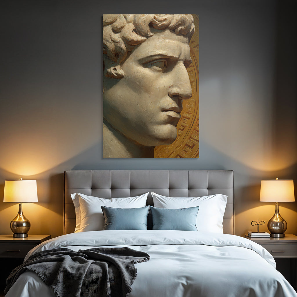 E Skulptur Mann Hautfraeulein Historischer Hintergrund