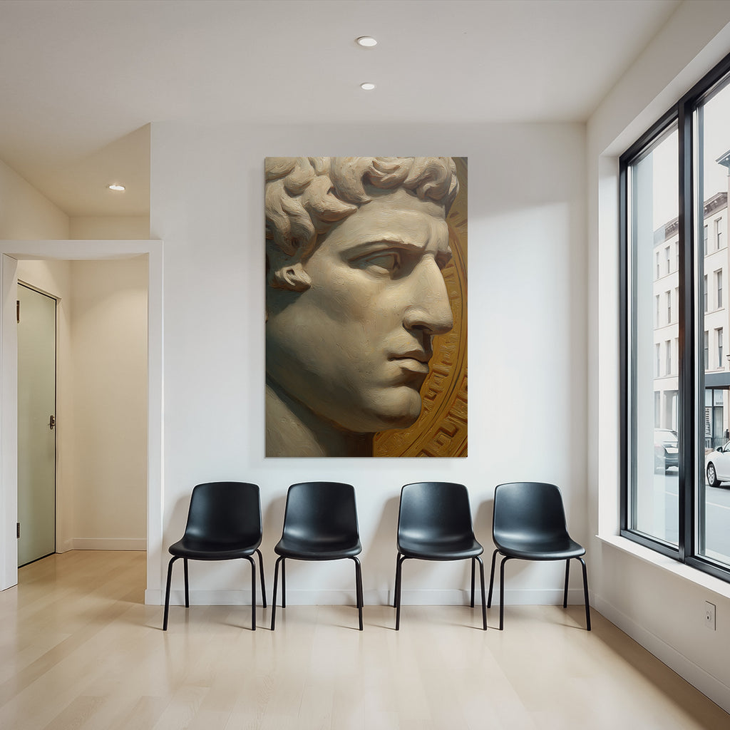 E Skulptur Mann Hautfraeulein Historischer Hintergrund