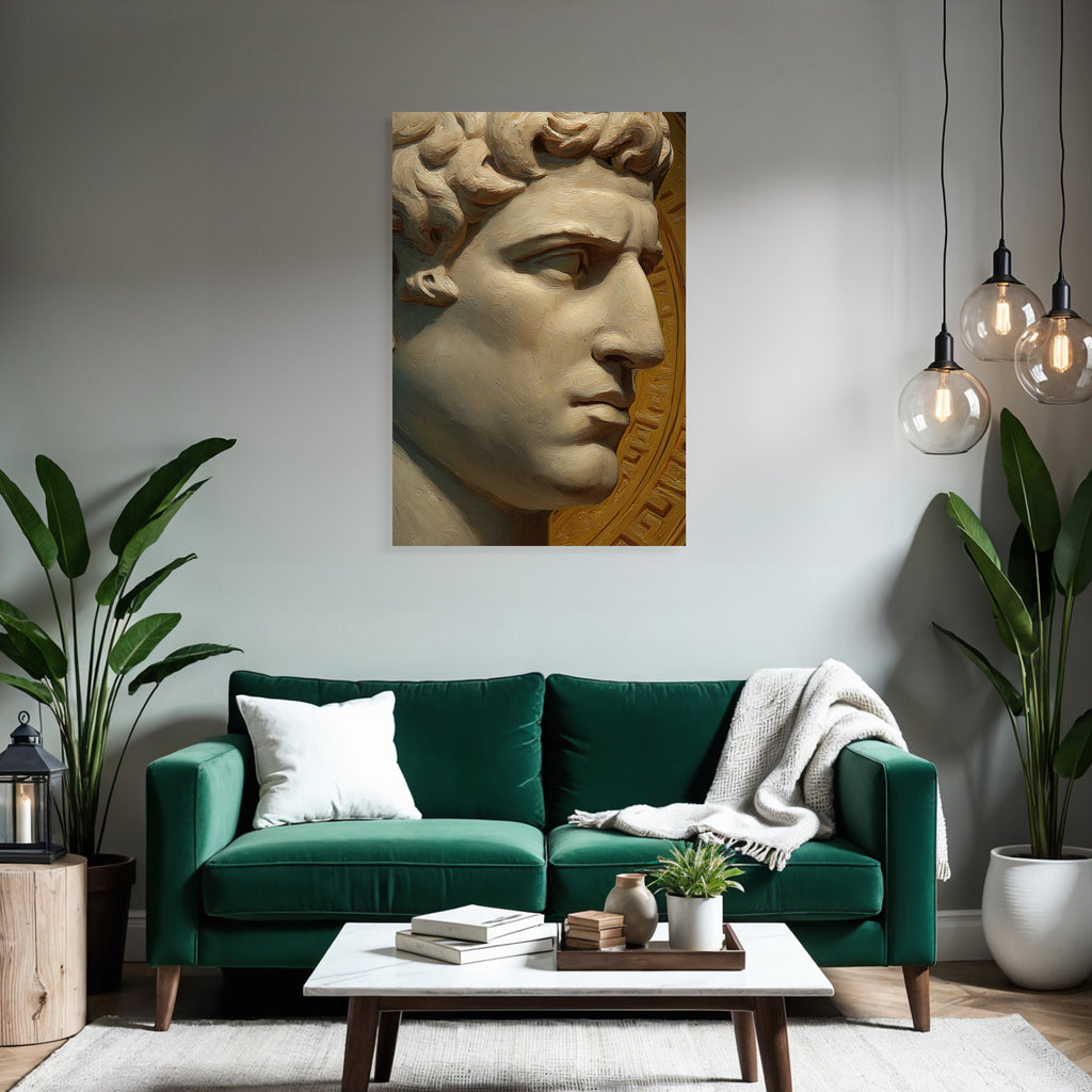 E Skulptur Mann Hautfraeulein Historischer Hintergrund