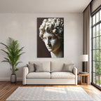 E Skulptur Mit Detailreichen Funktionen Curly Hair Und Exprssivem Gesicht