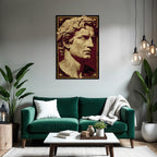 E Skulptur Portrait Kopf Hals Licht Schatten Texture