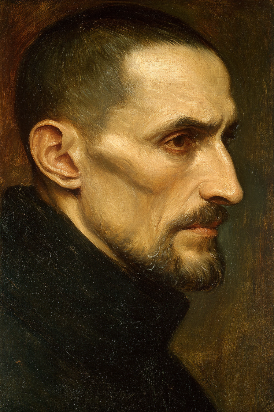 Es Portraet Eines Mannes Mit Somberem Ausdruck | Klassisch | Einrichtungsstile