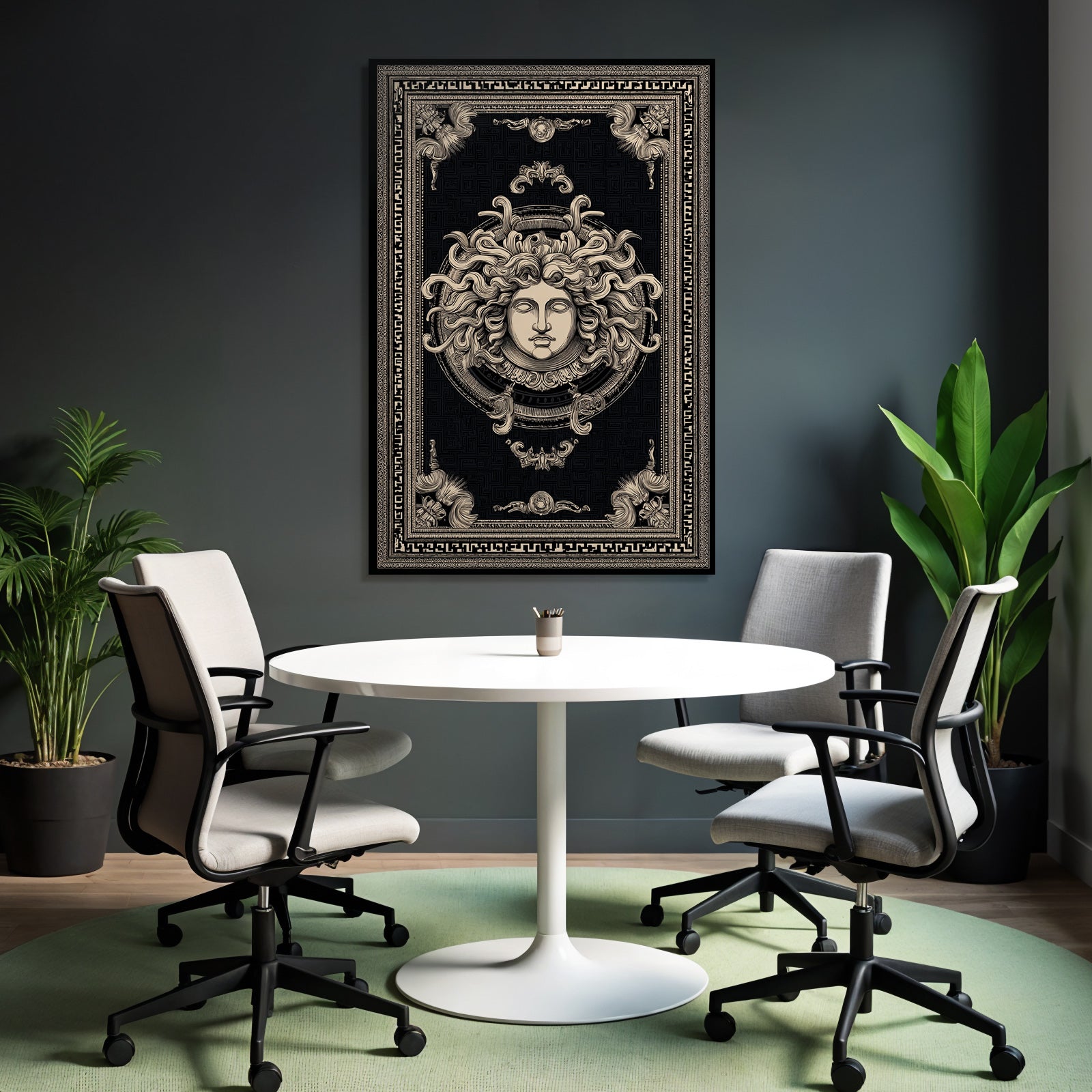 Gorgonen Medusa Kunstvolle Darstellung Mythologie