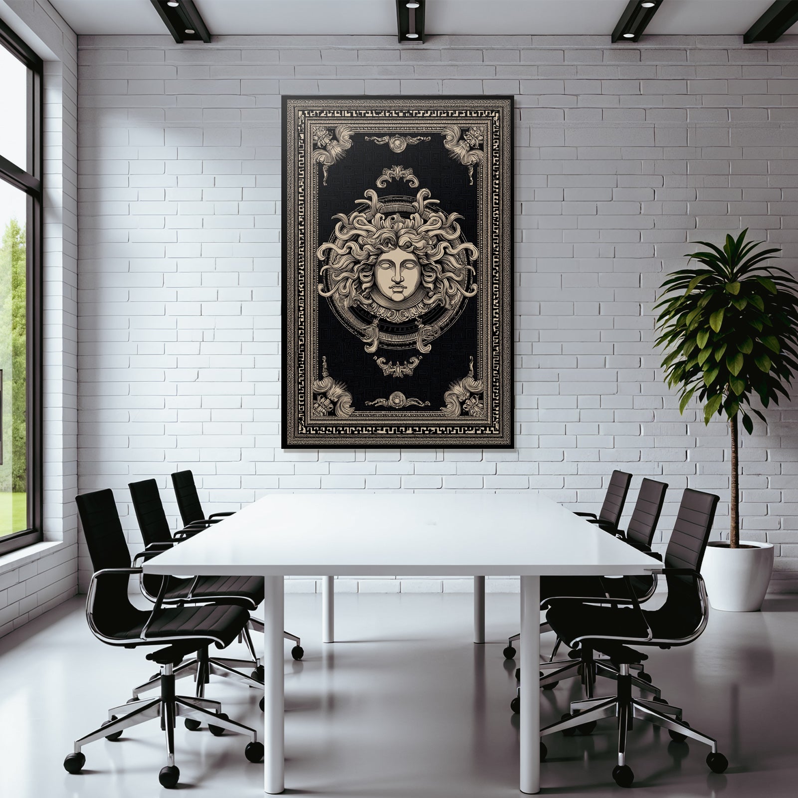 Gorgonen Medusa Kunstvolle Darstellung Mythologie