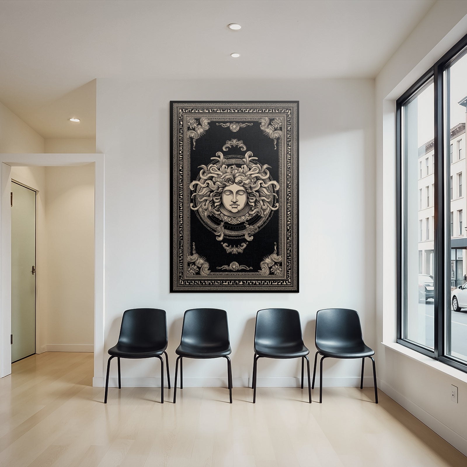 Gorgonen Medusa Kunstvolle Darstellung Mythologie