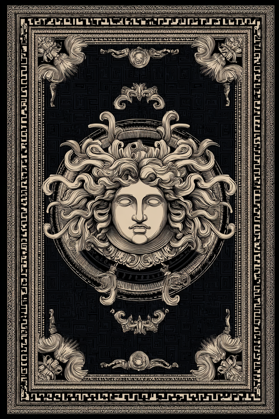 Gorgonen Medusa Kunstvolle Darstellung Mythologie | Klassisch | Einrichtungsstile