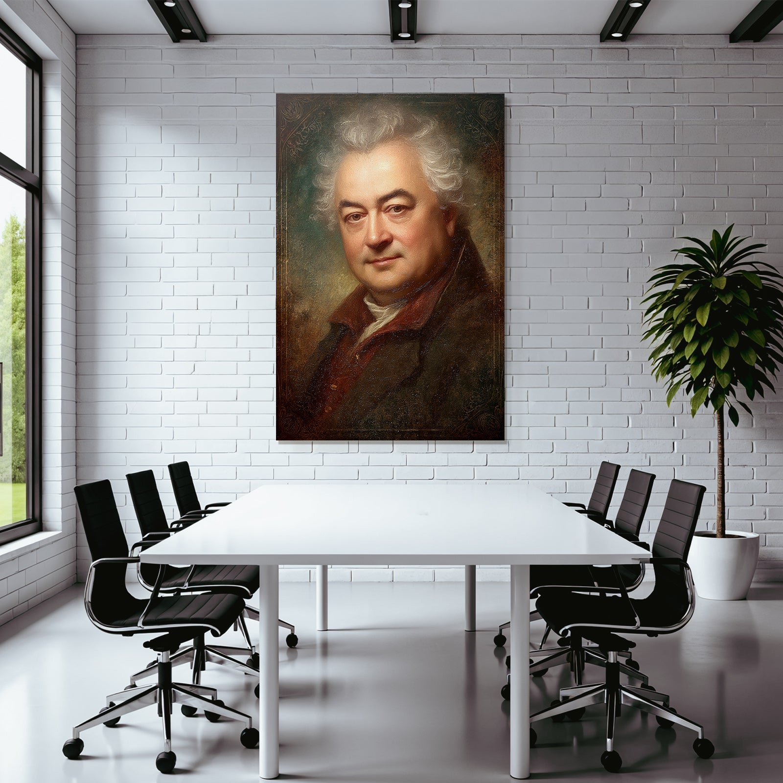Historisches Portrait Von Einem Mann