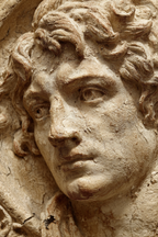Humanes Gottes Gesicht Nahaufnahme E Kunst Skulptur | Klassisch | Einrichtungsstile