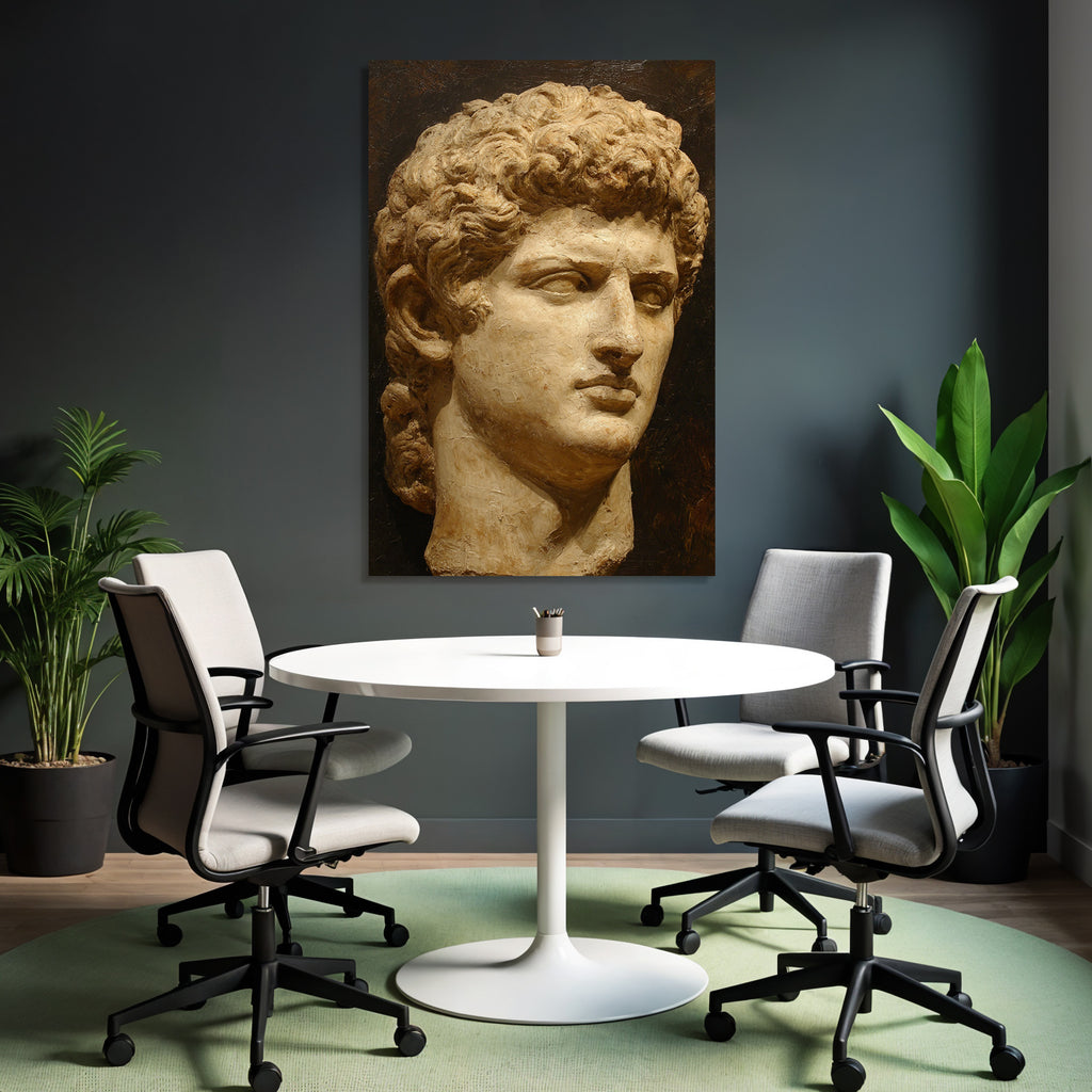 Junge Mann Sculpted Bust E Darstellung Graeco Roemisch
