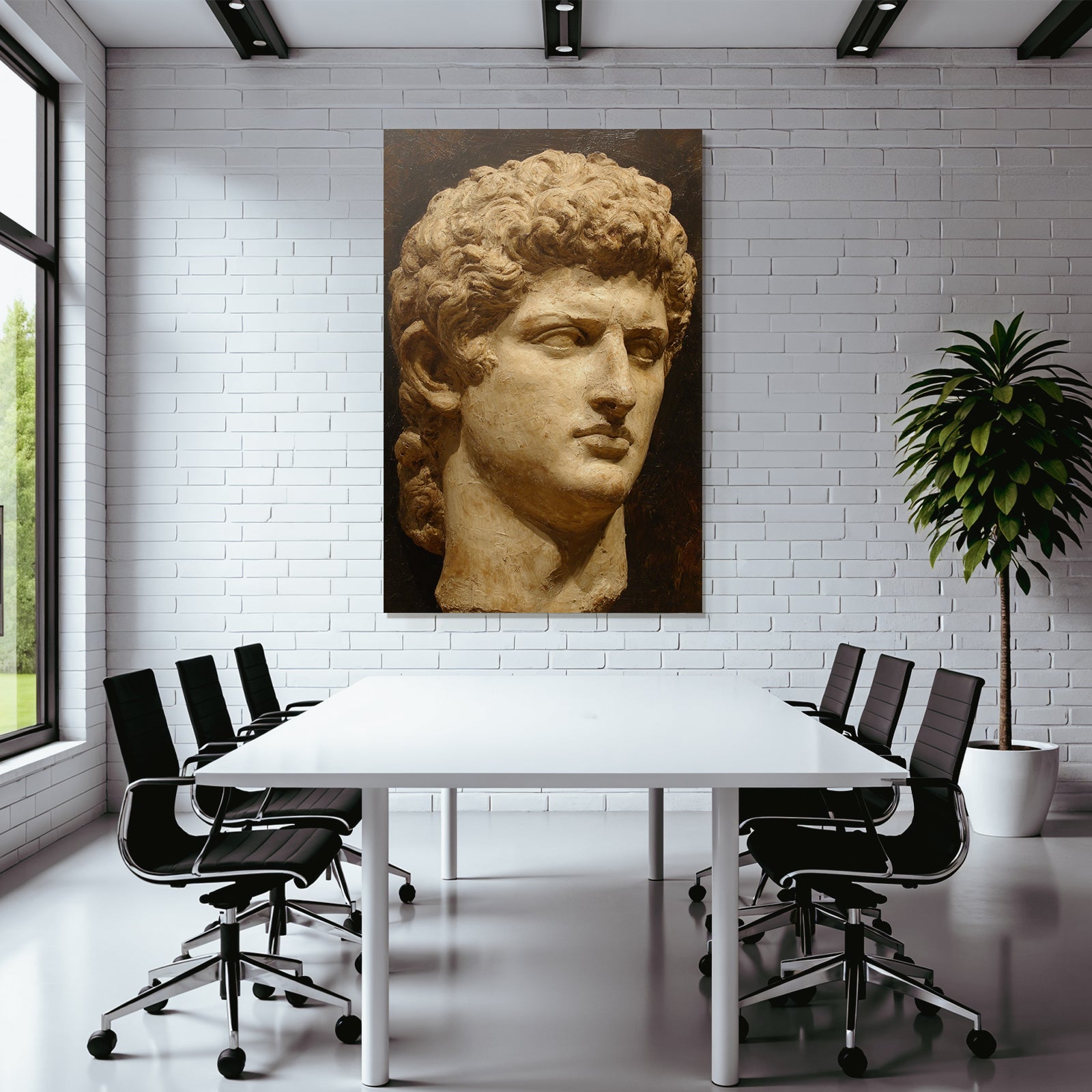 Junge Mann Sculpted Bust E Darstellung Graeco Roemisch