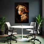 Junge Person Ornate Bekleidung Kopfbedeckung Digitale Kunst