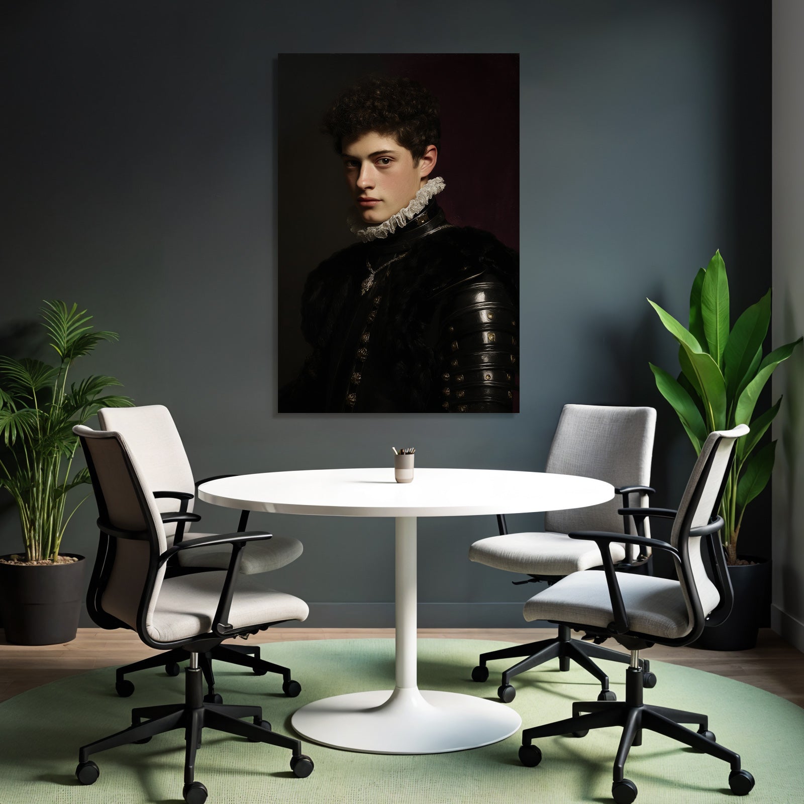 Junger Mann In Historischer Kleidung Portrait
