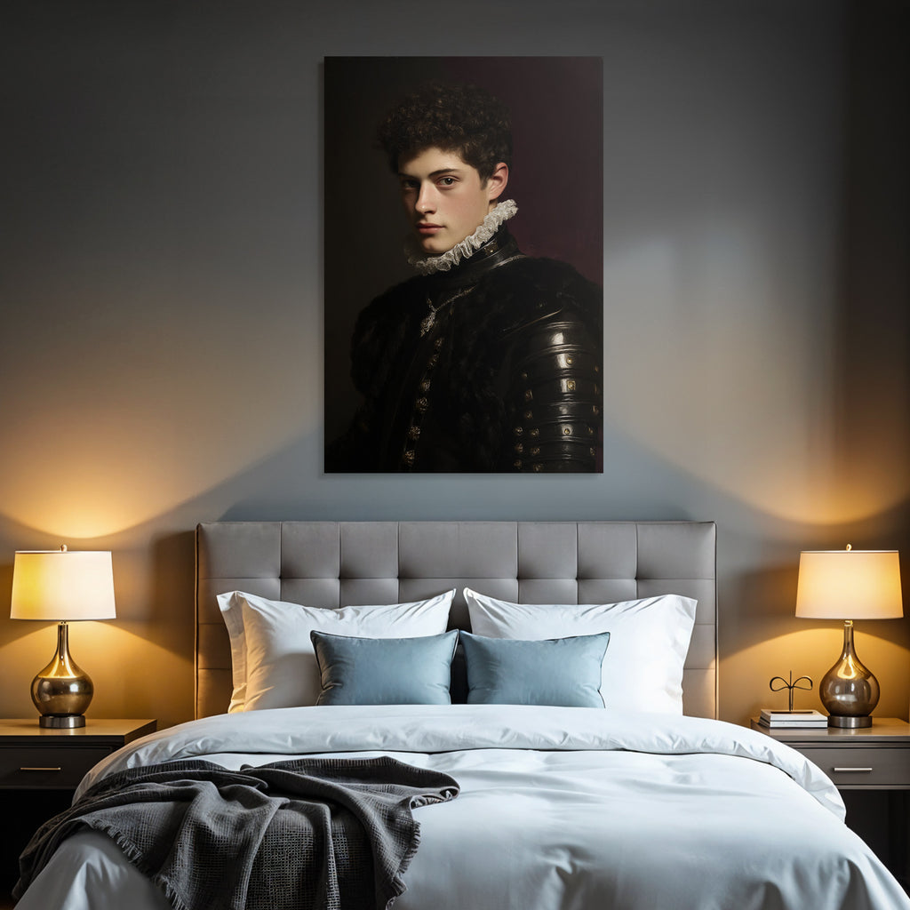 Junger Mann In Historischer Kleidung Portrait