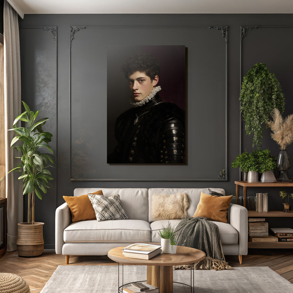 Junger Mann In Historischer Kleidung Portrait