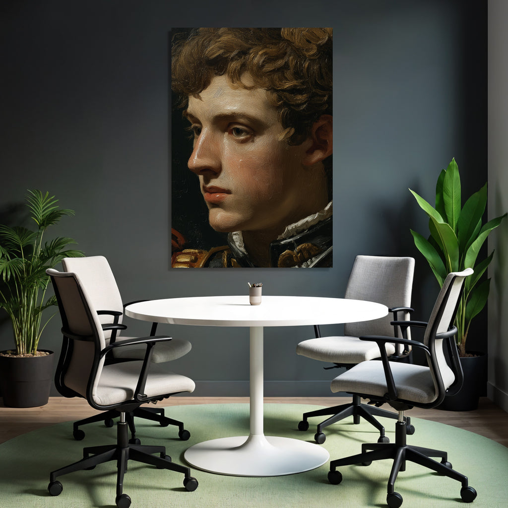 Junges Maennliches Portraet Im Profil Kuenstlerischer Stil
