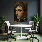 Junges Maennliches Portraet Im Profil Kuenstlerischer Stil