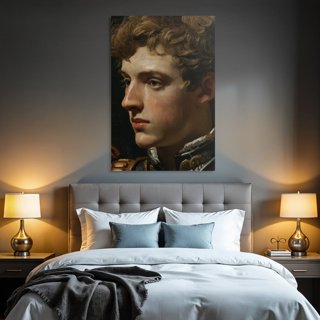 Junges Maennliches Portraet Im Profil Kuenstlerischer Stil