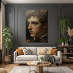 Junges Maennliches Portraet Im Profil Kuenstlerischer Stil