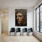 Junges Maennliches Portraet Im Profil Kuenstlerischer Stil