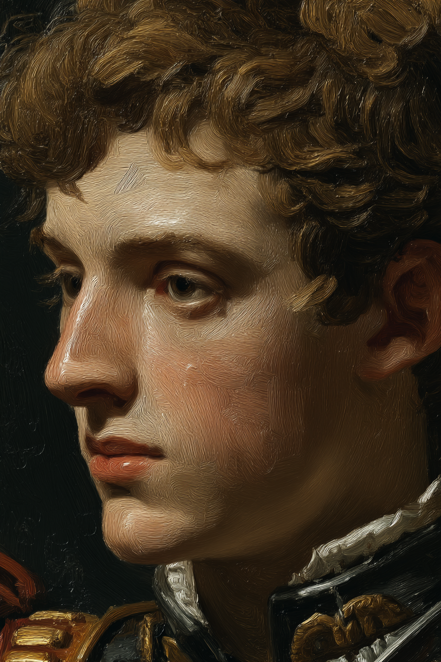 Junges Maennliches Portraet Im Profil Kuenstlerischer Stil | Klassisch | Einrichtungsstile