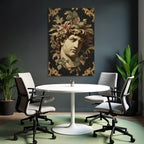 Kuenstlerische Darstellung Der Kunstvollen Bueste Mit Blumenmotiven