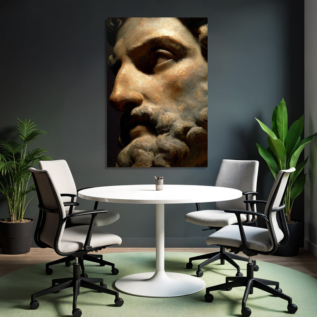 Maennlicher Bustenausschnitt E Skulptur