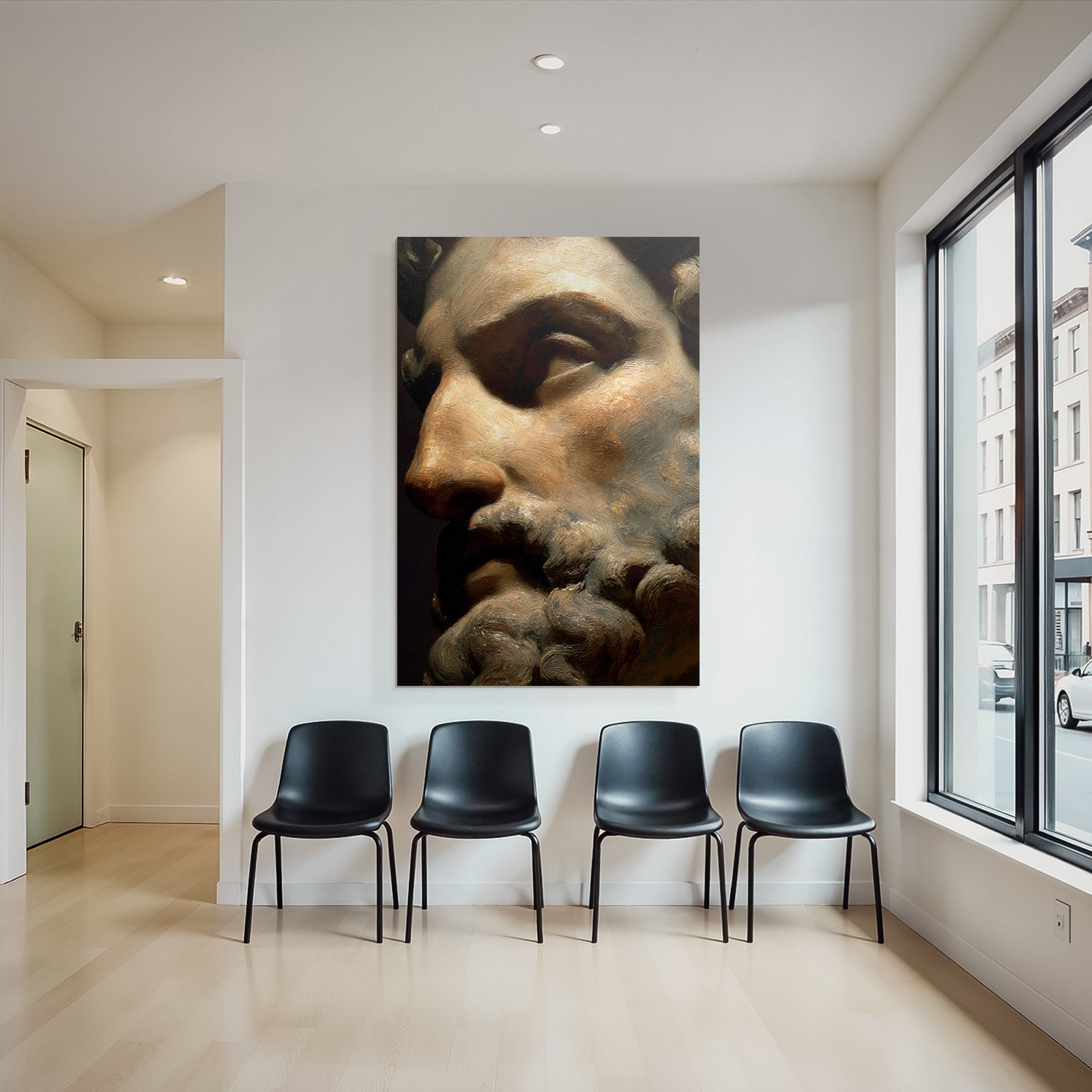 Maennlicher Bustenausschnitt E Skulptur