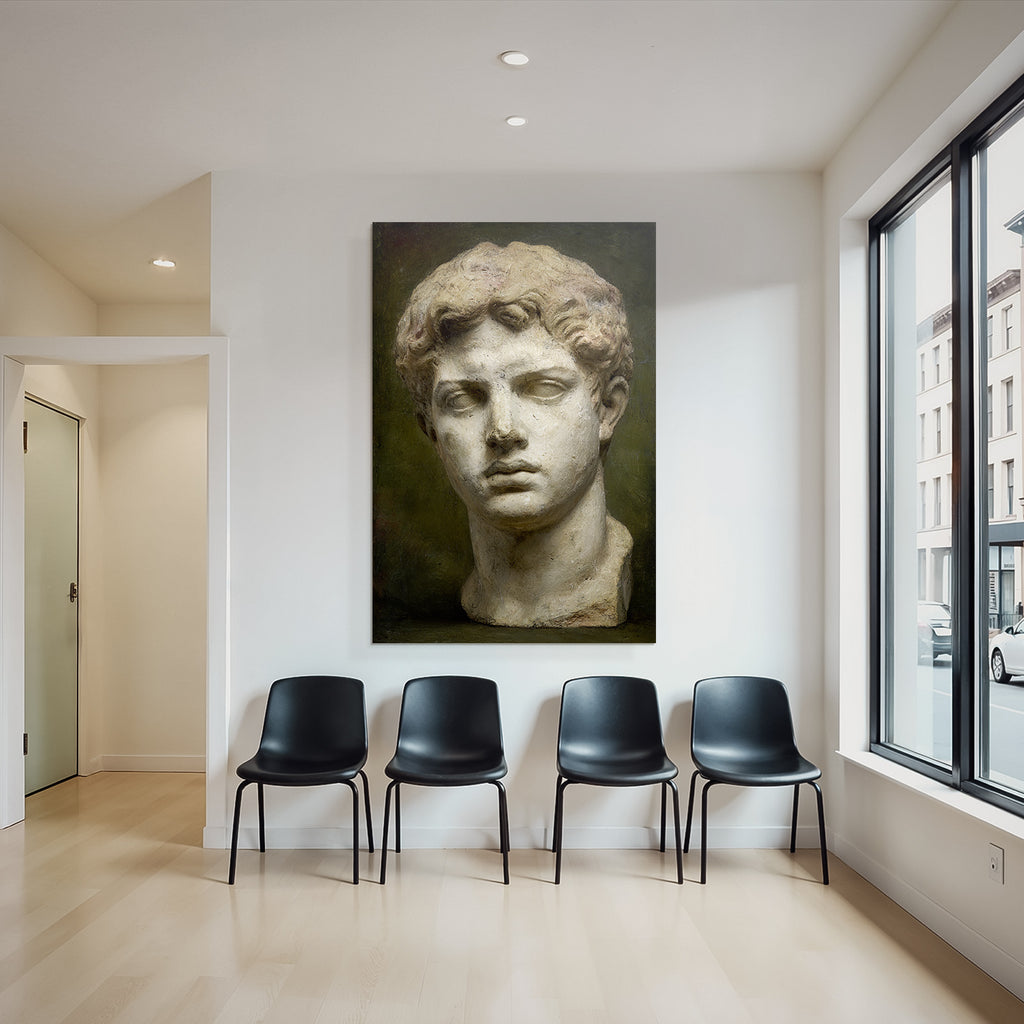Maennlicher Kopf E Skulptur Antische Kunst