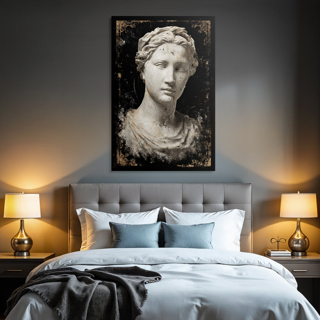 Marmor Bueste Antike Figuren Kunst Stilisiert