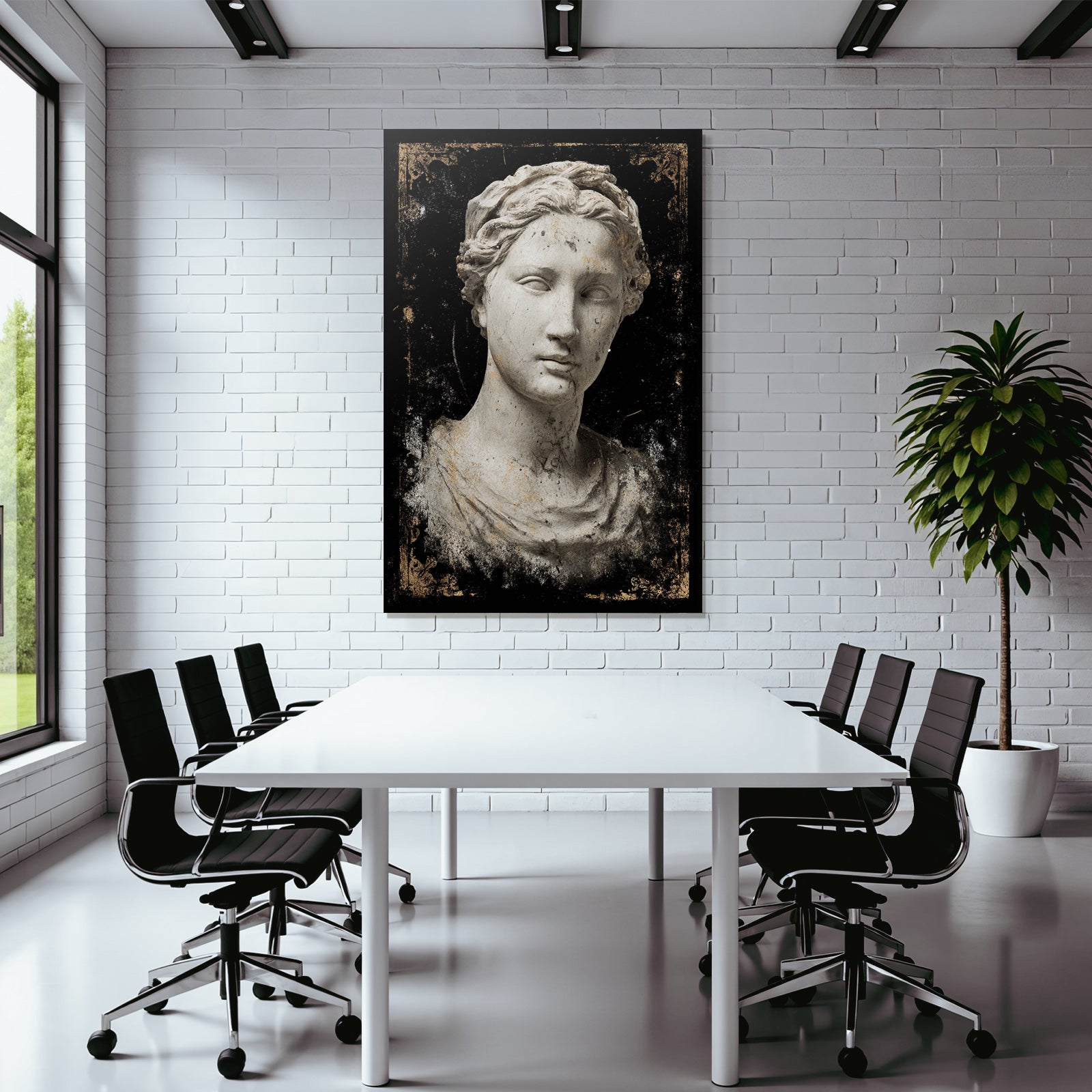 Marmor Bueste Antike Figuren Kunst Stilisiert