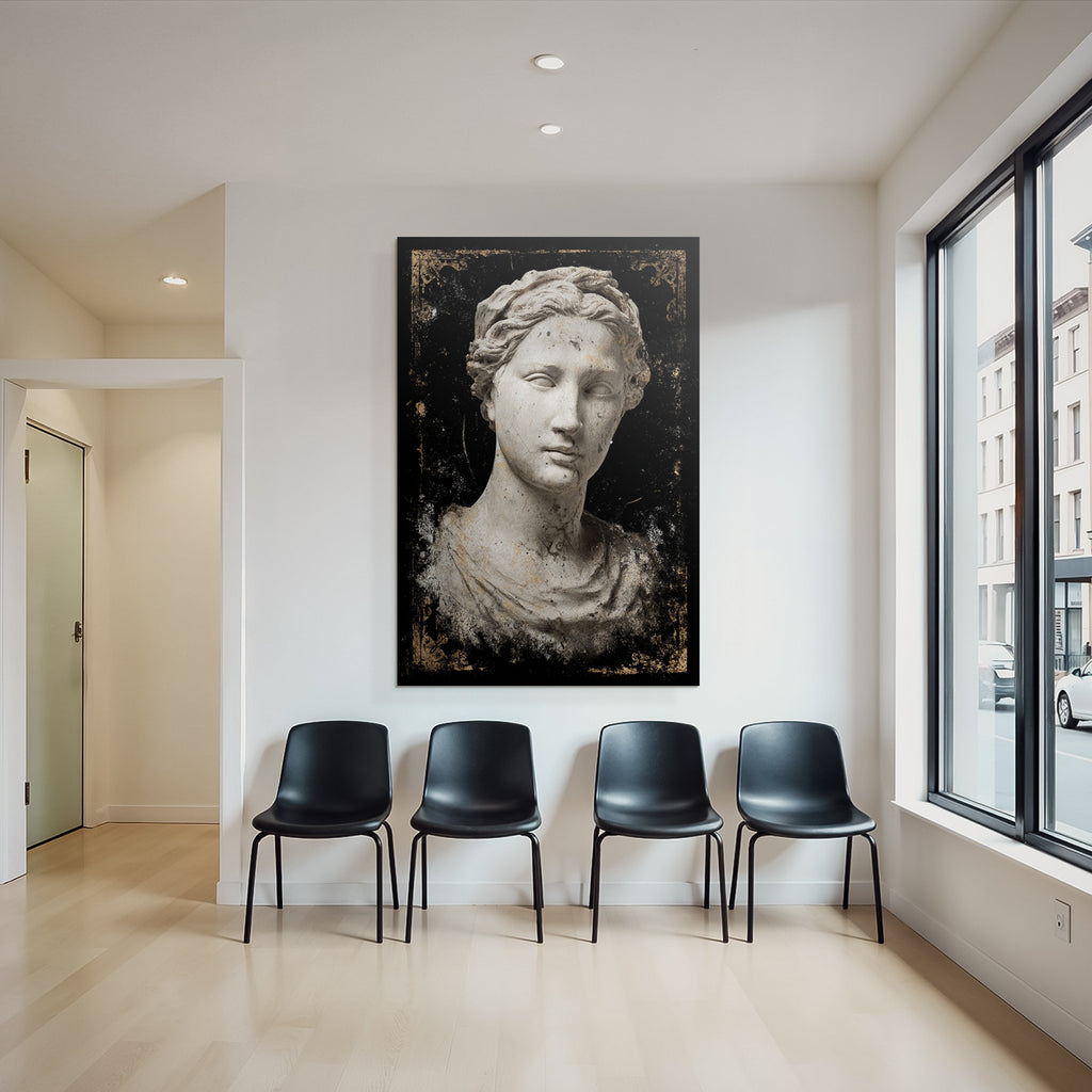 Marmor Bueste Antike Figuren Kunst Stilisiert