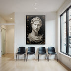 Marmor Bueste Antike Figuren Kunst Stilisiert