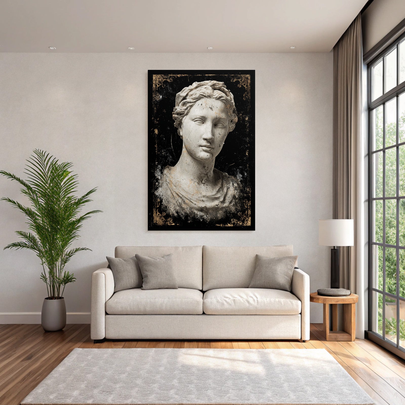 Marmor Bueste Antike Figuren Kunst Stilisiert