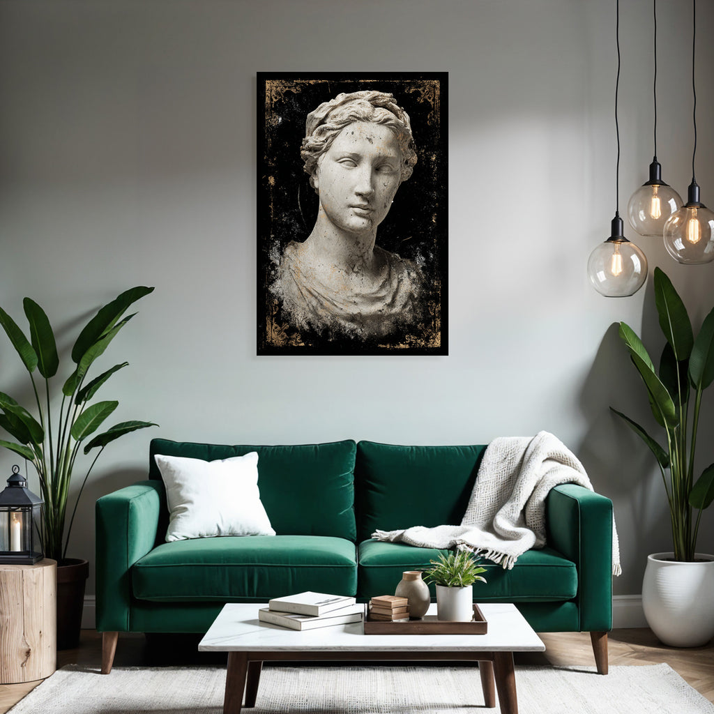 Marmor Bueste Antike Figuren Kunst Stilisiert