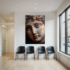 Nahaufnahme Des Gesichts E Kunst Skulptur