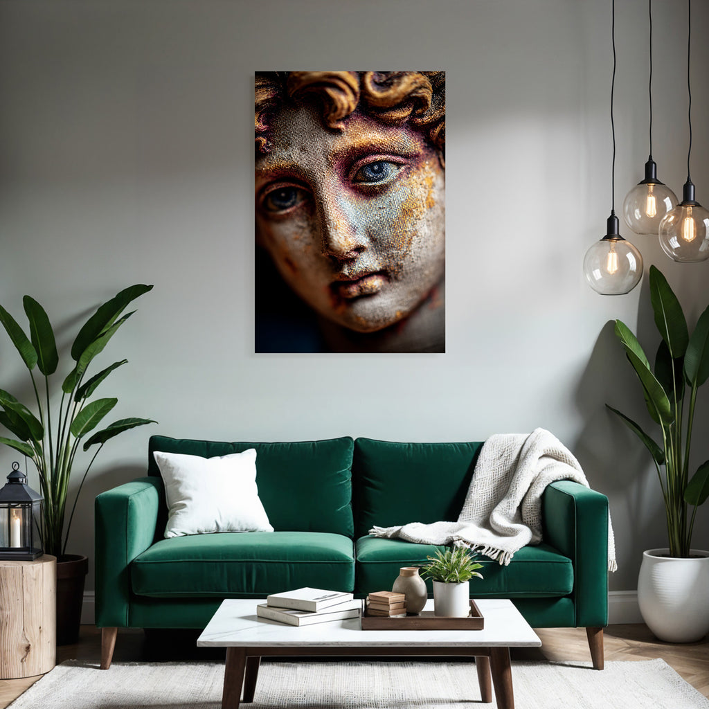 Nahaufnahme Des Gesichts E Kunst Skulptur