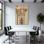 Ornate Architectural Decoration Mit Flora Und Relief Detail