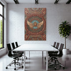 Ornate Decken Design Mit Wingem Emblem E Architektur