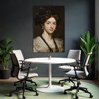 Portrait Einer Frau Im Stil Des 19 Jahrhunderts Mit Perlen