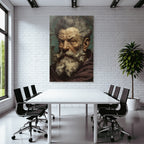 Portrait Eines Aelteren Mannes Mit Distinktivem Bart Und Haar