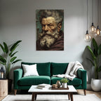 Portrait Eines Aelteren Mannes Mit Distinktivem Bart Und Haar