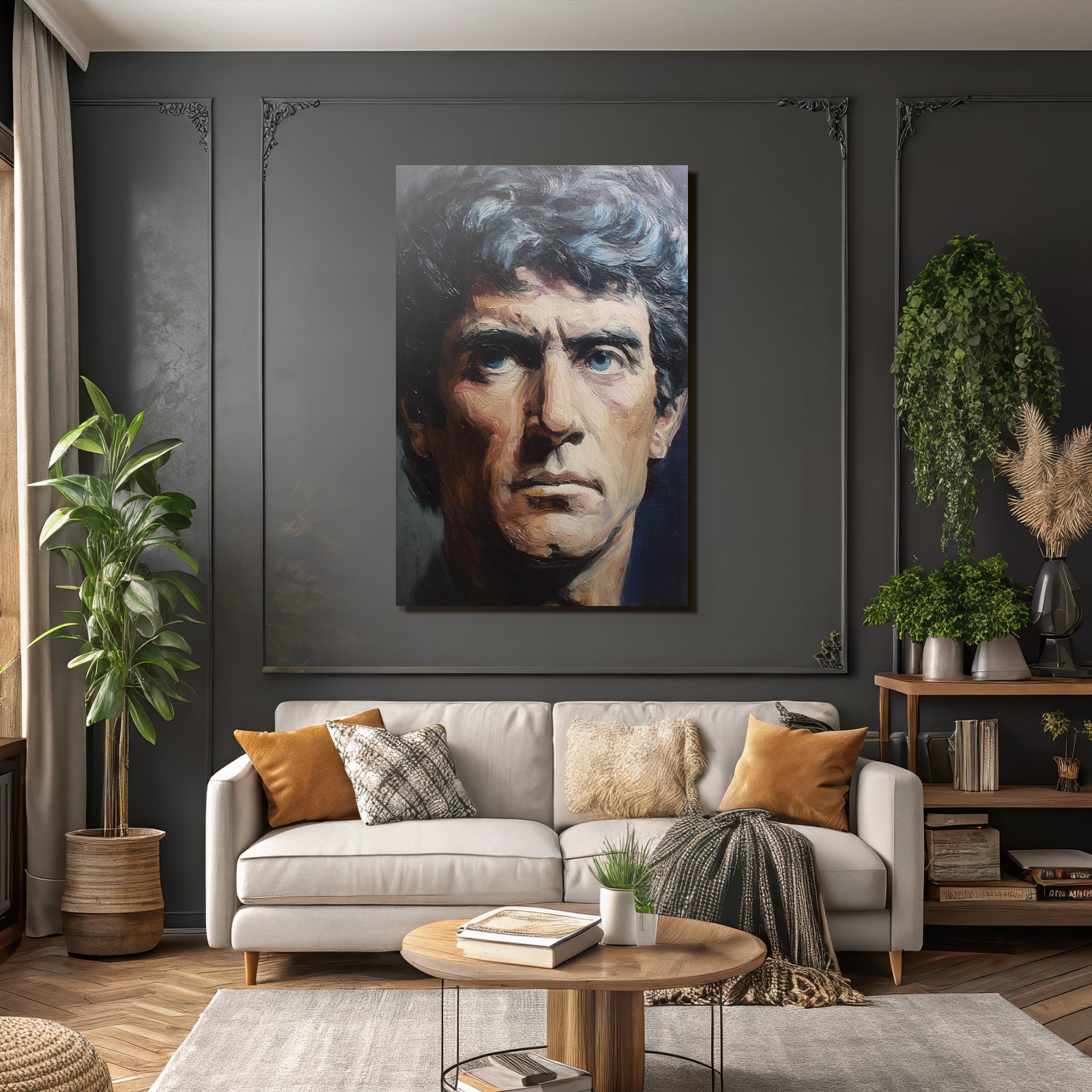 Portrait Eines Mannes Mit Distinktivem Stil