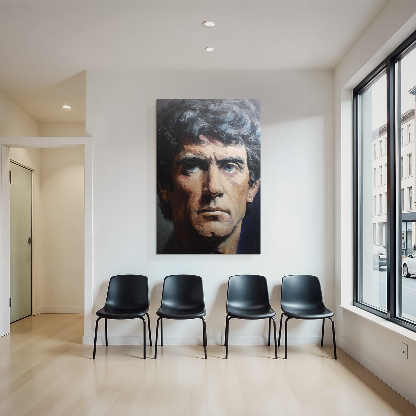 Portrait Eines Mannes Mit Distinktivem Stil