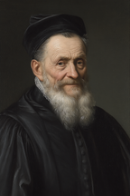 Portrait Einsamer Alter Mann Mit Weiss Haar Und Beard | Klassisch | Einrichtungsstile