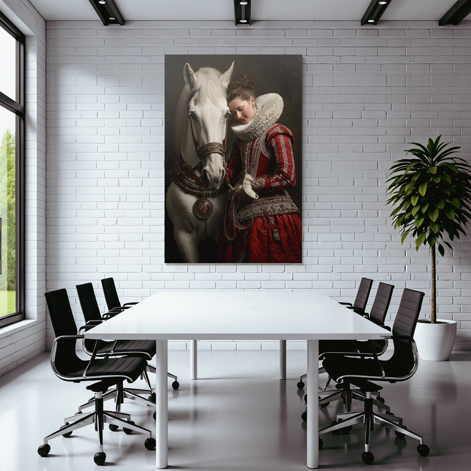 Rochade Und Pferdeliebe Ornate Rotes Kleid Historische Portraitkunst