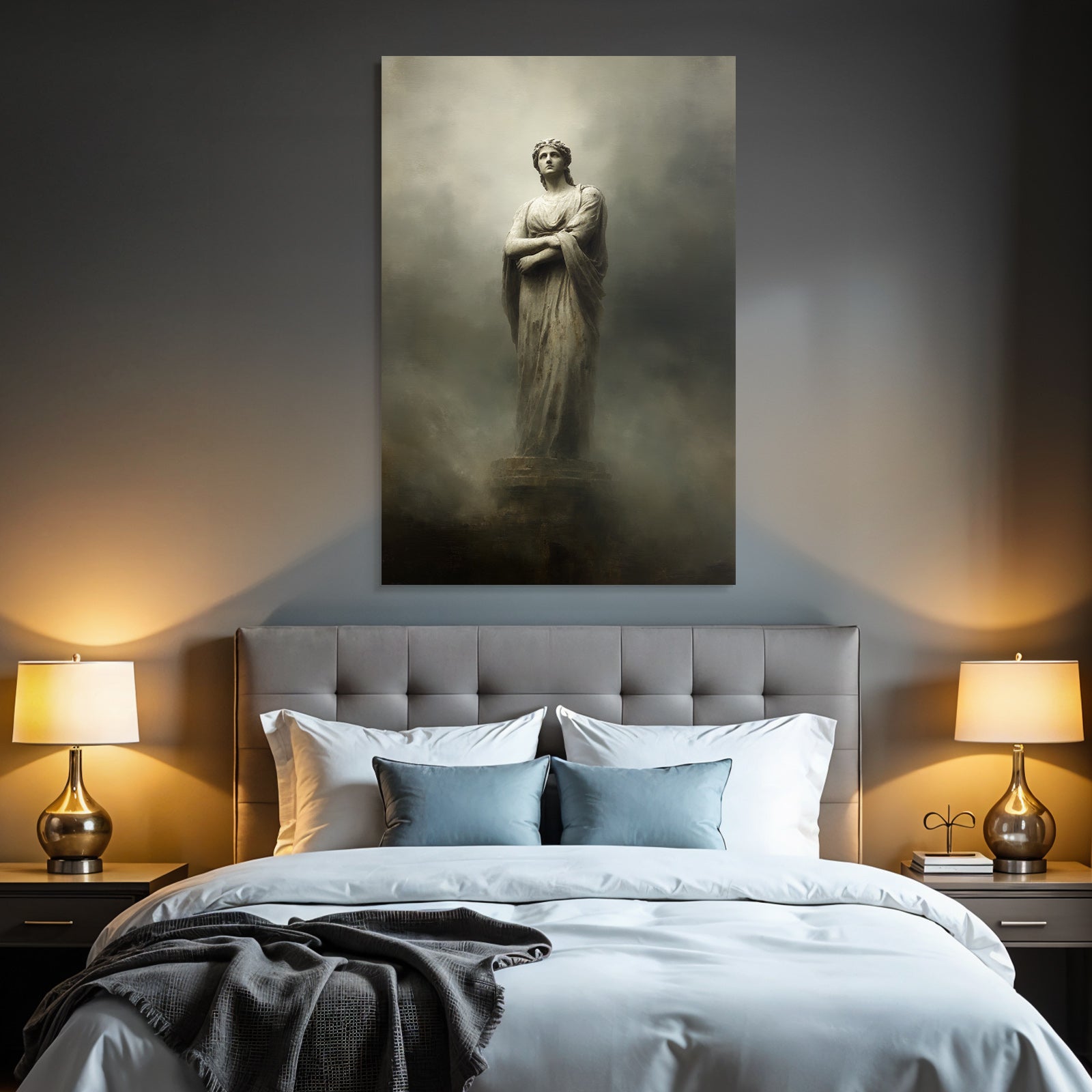 Statue Der Frau In Er Garderobe Mit Mystischer Atmosphaere