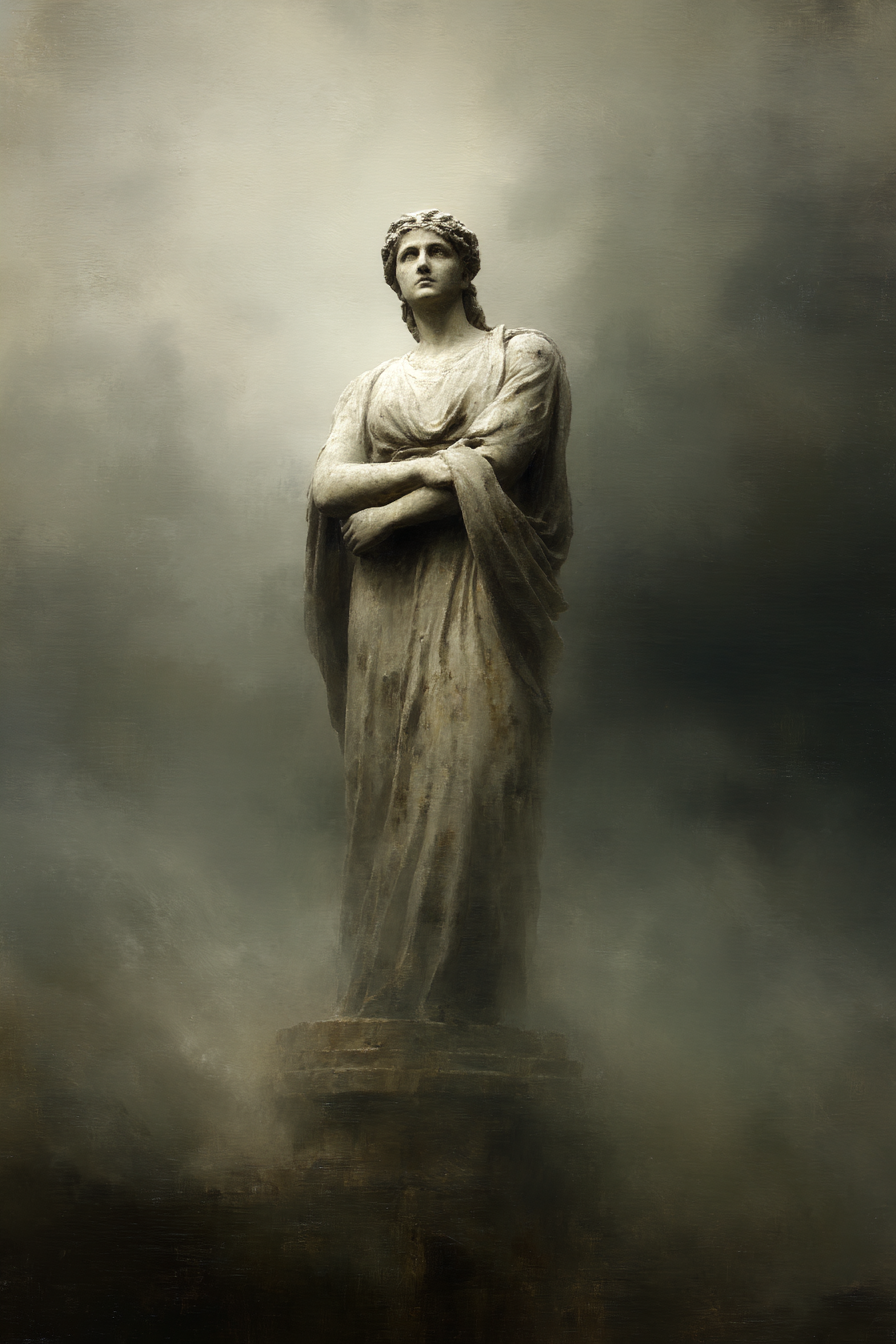Statue Der Frau In Er Garderobe Mit Mystischer Atmosphaere | Klassisch | Einrichtungsstile